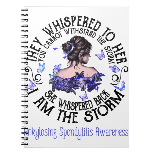 Carnet Je Suis La Tempête Ankyloser Spondylitis Sensibili (Devant)
