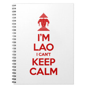 Carnet Je suis Lao je ne peux pas garder le calme