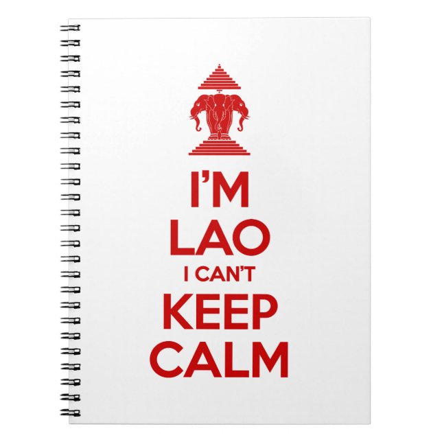 Carnet Je suis Lao je ne peux pas garder le calme (Devant)