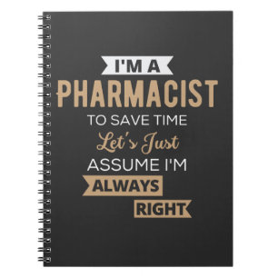 Carnet Je suis pharmacien pour gagner du temps Supposons 