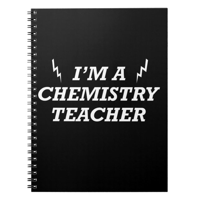 Carnet Je suis professeur de chimie (Devant)