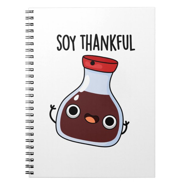 Carnet Je suis reconnaissant Funny Soy Sauce Pun  (Devant)