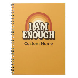 Carnet Je Suis Suffisamment Rétro Arc-En-Ciel Rayures Per