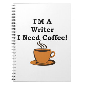 Carnet Je suis un auteur, j'ai besoin de café !
