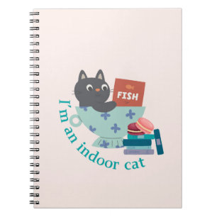 Carnet Je suis un chat intérieur drôle