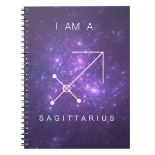 Carnet Je suis un Sagittarius Purple Zodiac Sign