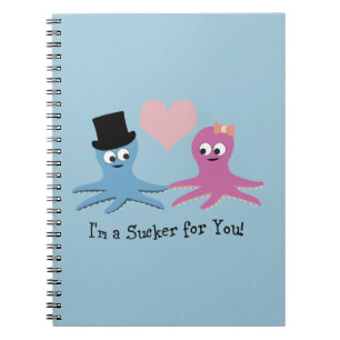 Carnet Je suis un suceur pour toi ! Cute Octopi