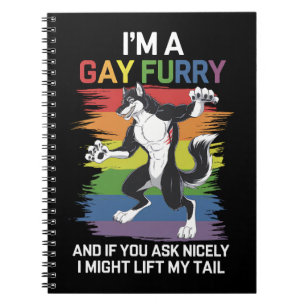 Carnet Je suis une fierté LGBTQ arc-en-ciel gay furry ren