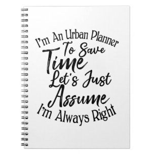 Carnet Je suis urbaniste pour gagner du temps