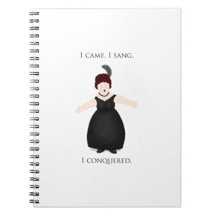 Carnet "Je suis venu, je chante, j'ai conquis" Chanteur V