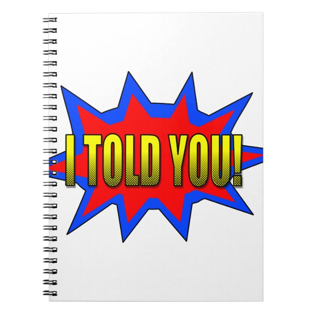 Carnet Je T'Ai Dit (Devant)