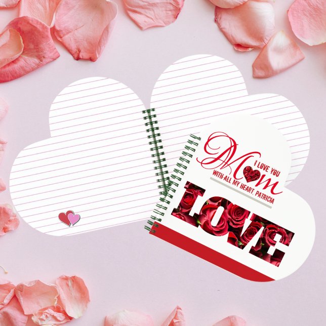 Carnet Je t'aime Maman Élégante Fête des mères modernes (Créateur téléchargé)