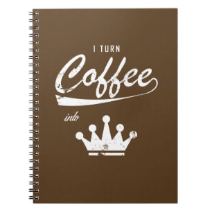 Carnet Je transforme le café en KOM