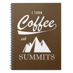 Carnet Je Transforme Le Café En Sommets
