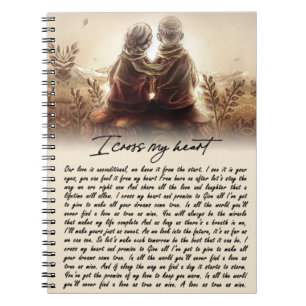 Carnet Je traverse mon coeur Couple Golden Anniversaire C
