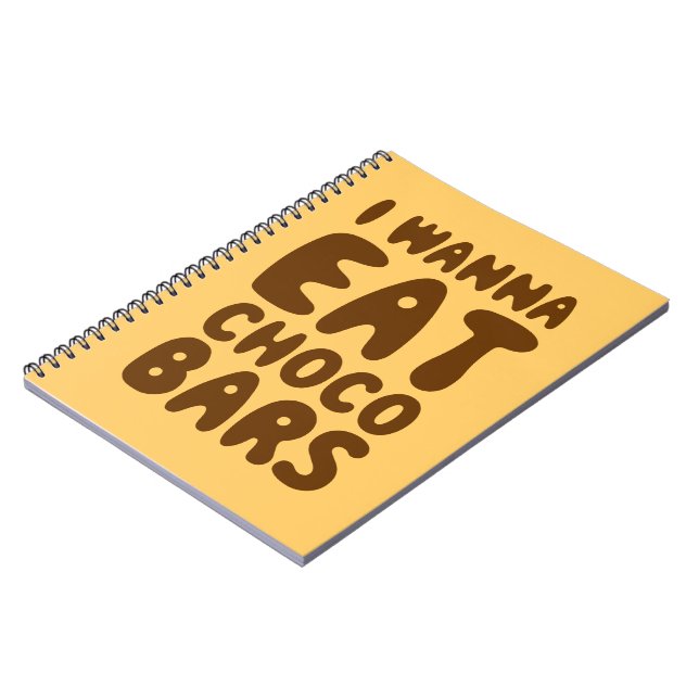 Carnet Je Veux Manger Des Bars À Choco (Côté gauche)