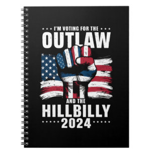 Carnet Je vote pour l'Outlaw et le Hillbilly 2024 États-U
