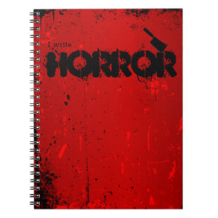 Carnet J'écris l'horreur.