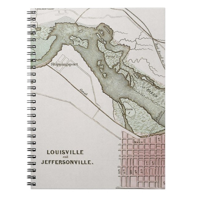 CARNET JEFFERSONVILLE, INDIANA : CARTE (Devant)