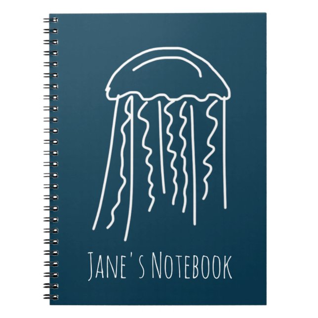 Carnet Jellis marine vie aquatique moderne (Devant)