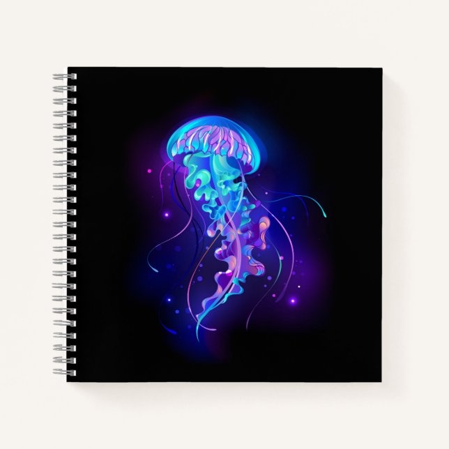 Carnet Jellyfish éclatante couleur (Devant)