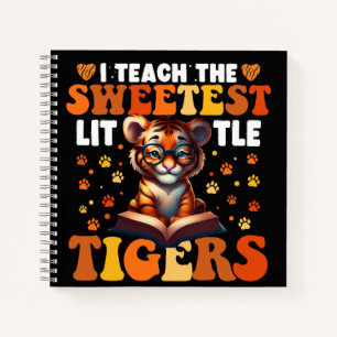 Carnet J'Enseigne Le Plus Doux Petit Tigres Enseignant