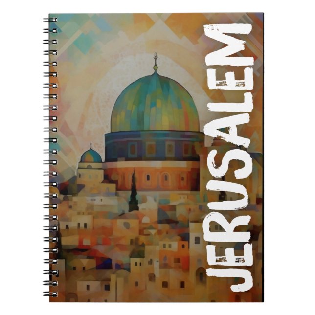 Carnet Jérusalem Al Quds Paix Justice et Liberté (Devant)
