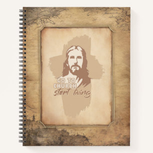 Carnet Jésus-Christ. Chrétien Pracher Vieux