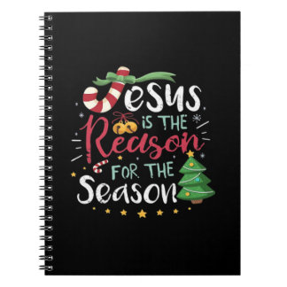 Carnet Jésus est pour la canne de Noël - C'est la saison
