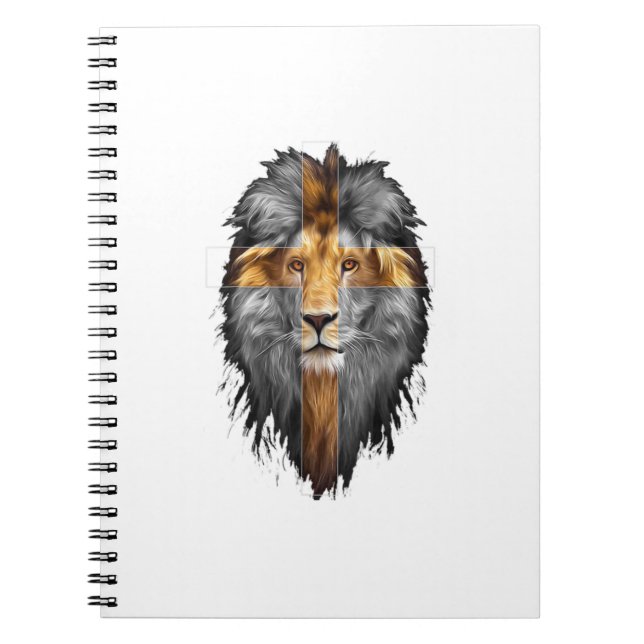 Carnet Jésus Lion De Juda Jésus Croix Foi Chrétienne Moi (Devant)