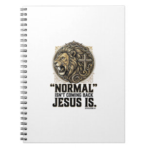 Carnet Jésus Revient Croix Lion Chemise Chrétienne