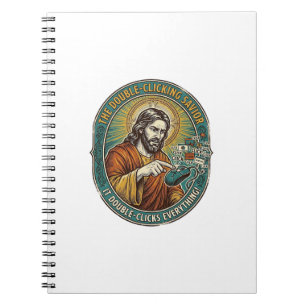 Carnet Jésus Souris Double Clic Cassée Bureau IT Tech