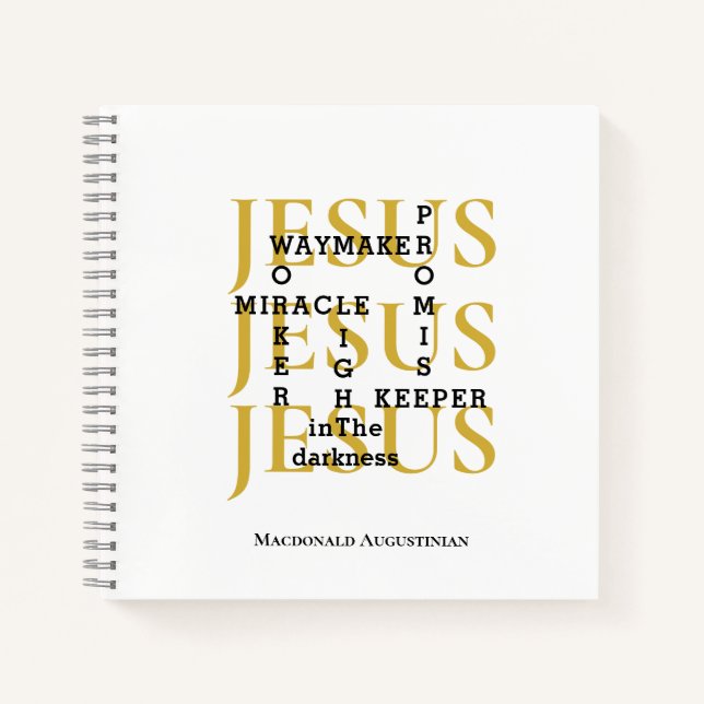 Carnet JESUS Waymaker Christian (Devant)