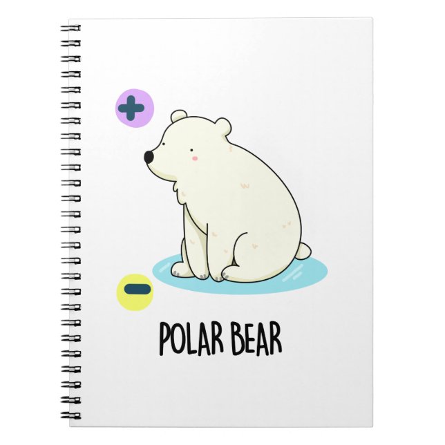 Carnet Jeu scientifique amusant pour l'ours polaire (Devant)
