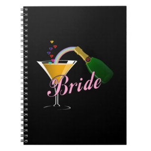 Carnet Jeune mariée de pain grillé de Champagne de jeune