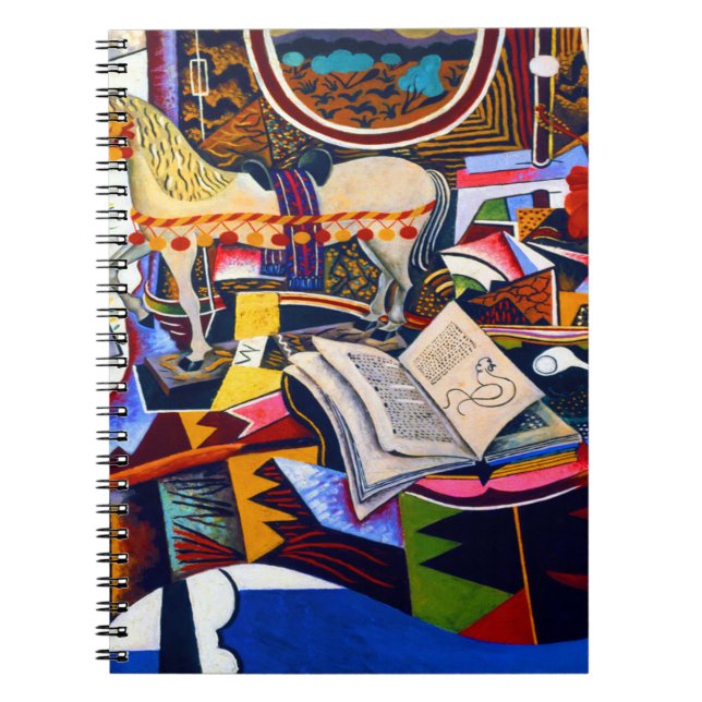 Carnet Joan Miro Horse Pipe et Fleur rouge (Devant)