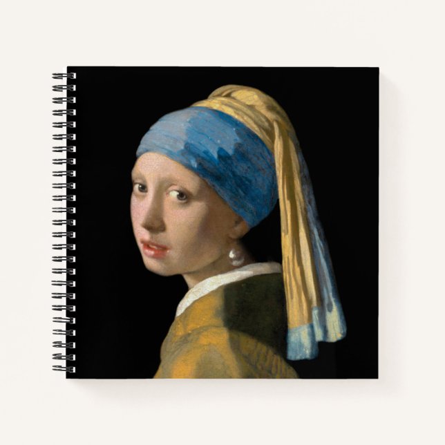 Carnet Johannes Vermeer - Fille avec une oreille perle (Devant)