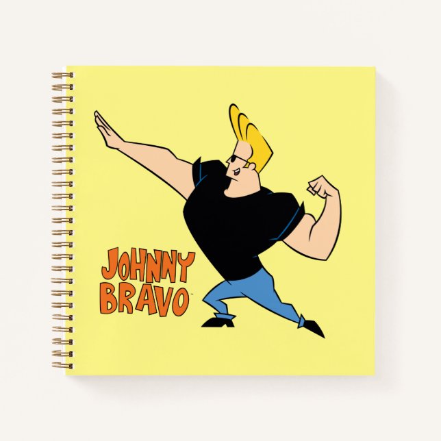 Carnet Johnny Bravo Flexing (Devant)