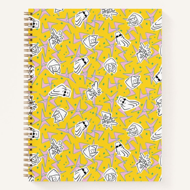 Carnet Johnny Bravo Motif de caractères (Devant)