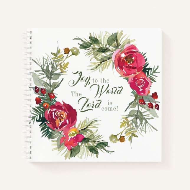 Carnet Joie au monde Le Seigneur est venu, Noël (Devant)