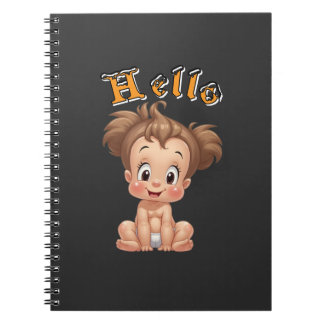 Carnet joie de bébé heureuse, et bonheur.