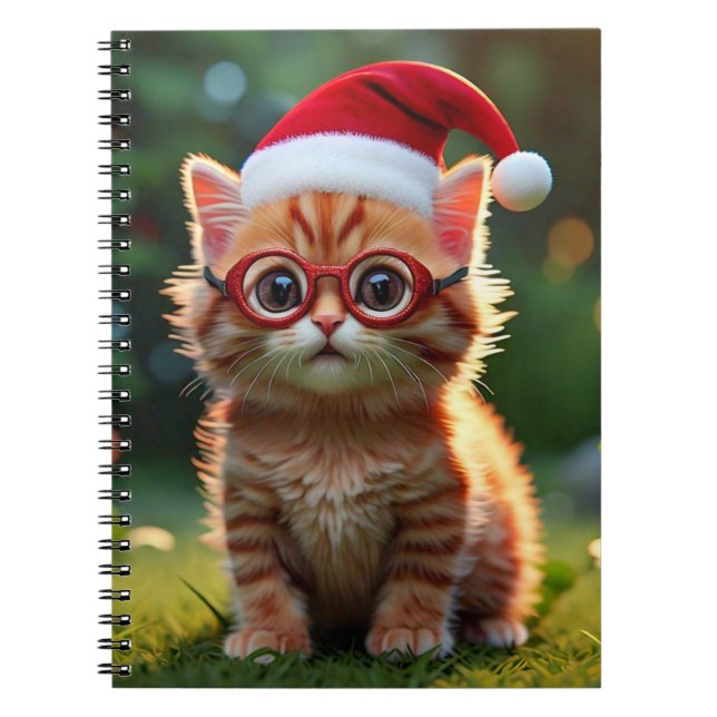 Carnet Joie festive féline de vacances-56894 (Devant)