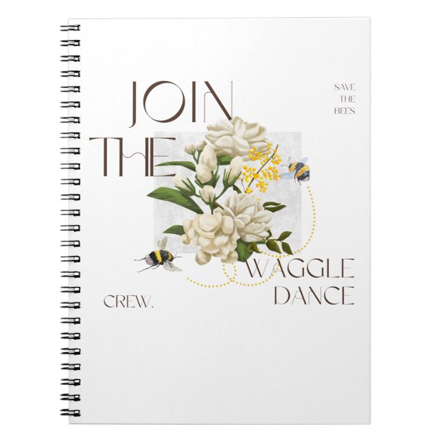 Carnet Join the Waggle Dance Crew: Elegant Bee & Jasmine  (Devant)