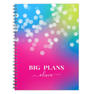 Carnet Joli bloc-notes couleur Bokeh