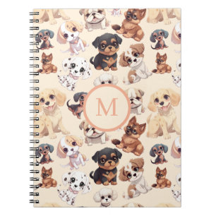 Carnet Joli chiot abricot