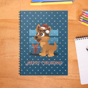 Carnet Joli chiot Berger Allemand Cartoon Starry subalter