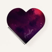 Joli coeur aquarelle personnalisée