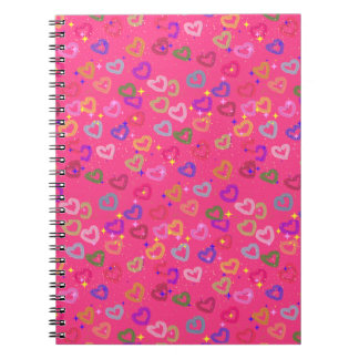 Carnet Joli cœur coloré