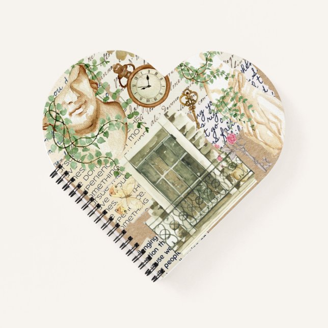 Carnet Joli collage classique oeuvre d'art statue grecque (Devant)