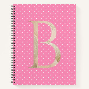 Carnet Joli design poka point motif l Girly rose